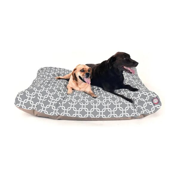 Extra Large Rectangle Pet Bed with Removable Washable Cover for Indoor Outdoor Use