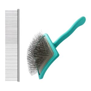 Extra Long Dog Hair Brush for Medium Long Haired Dogs and Cats