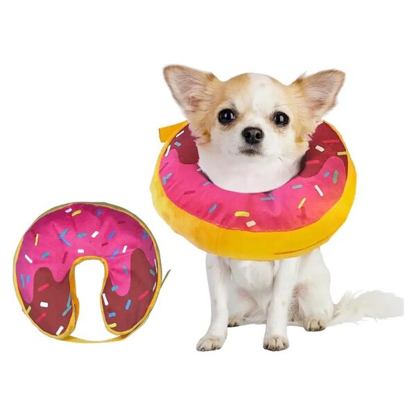 Extra Small Inflatable Donut Collar for Dog After Surgery Recovery