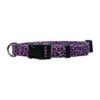 Extra Small Leopard Purple Martingale Dog Collar for Comfort and Control