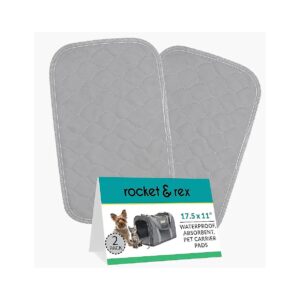 Extra Small Reusable Pee Pads for Cats and Small Dogs, 2-Pack, Washable and Absorbent