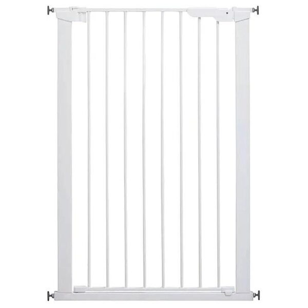 Extra Tall White Indoor Pet Gate for Large Dogs and Small Pets