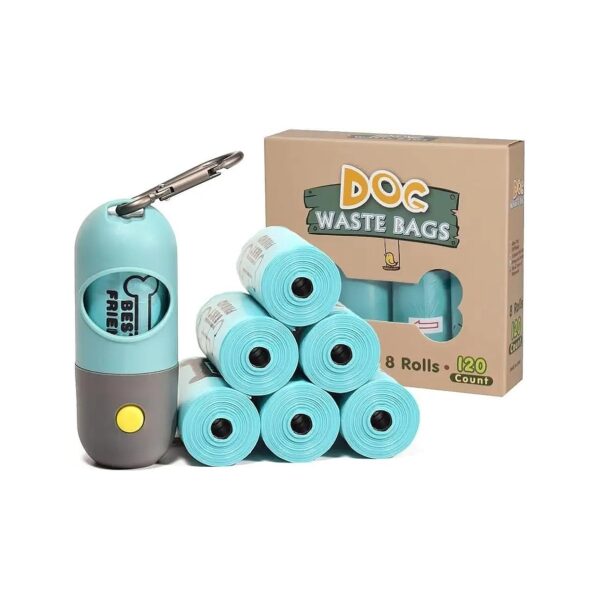 Extra Thick Dog Poop Bags with 8 Rolls and 100% Guarantee