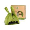 Extra Thick Leak-Proof Green Poo Bags for Dog Waste with Easy-Tie Handles