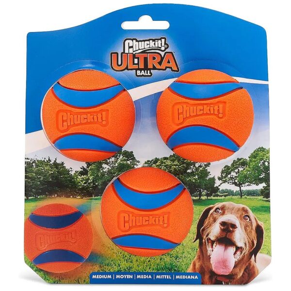 Extra-Thick Natural Rubber Core Dog Ball for Ultimate Durability