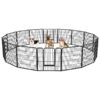 Extra Wide Dog Playpen for Large Medium Small Animals 32 Inch Height