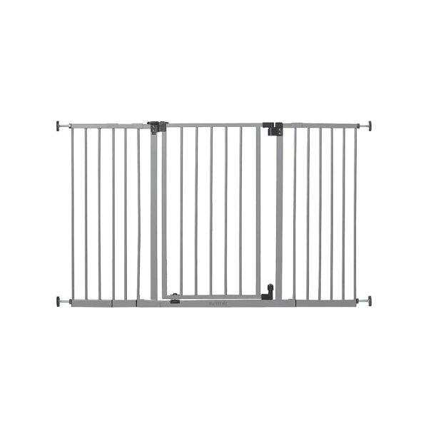 Extra-Wide Pet and Baby Gate for Wide Openings with Auto-Close Feature