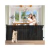 Extra Wide Retractable Baby Gate for Kids or Pets Movable Indoor Outdoor Barrier