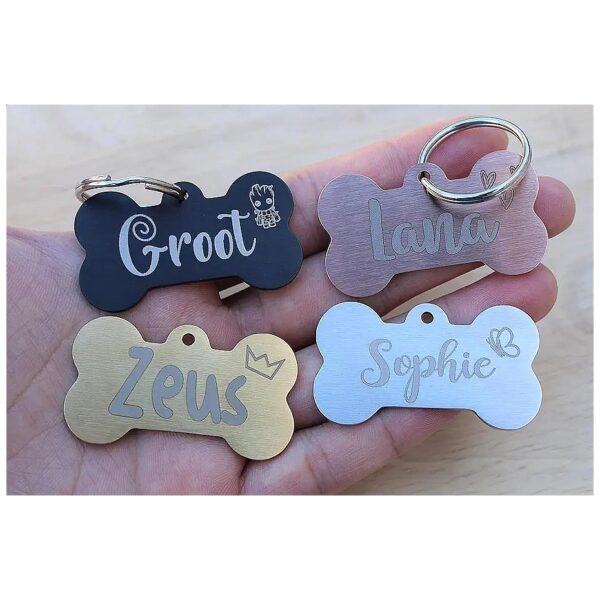 Extremely Durable Customizable Stainless Steel Cat ID Tags Made in USA