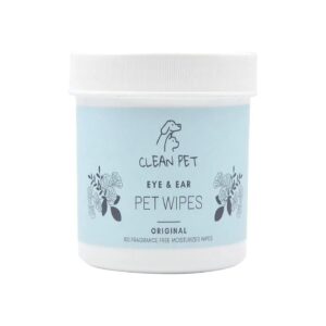 Eye Ear Wipes for Dogs Cats Puppies and Kitties Cleans and Deodorizes