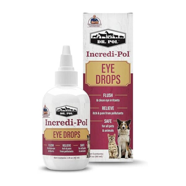 Eye Relief for Dogs Cats and Pets With Gently Formulated Eye Drops