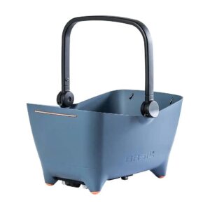 Faded Denim Pet Bike Basket with Durable and Hygienic Plastic and MIK