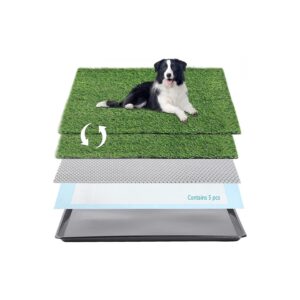 Fake Grass for Dogs to Pee On - Artificial Grass Pad with Tray for Pet Potty Training