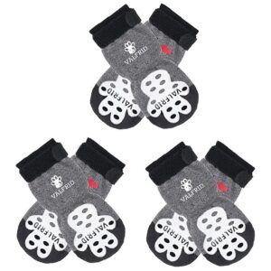 Fall Off Dog Socks with Soft Non-Slip Grip, Adjustable Straps, Small to Large Sizes