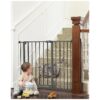 Family Choice Award Winner Baby Gate for Wide Openings with Metal Construction