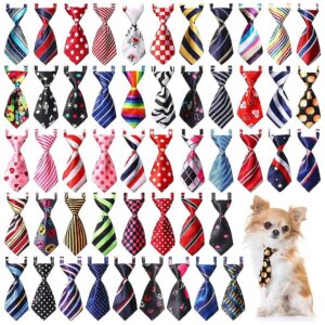 Fashion Pet Accessories Pack of 50 Dog Neck Ties with Various Styles for Small Dogs Cats