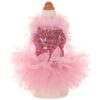 Fashion Sweet Puppy Dog Blingbling Lace Camisole Tutu Dress for Special Occasions