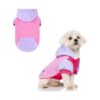 Fashionable Fleece Dog Hoodies for Small Medium Large Dogs with Color Block Pattern