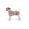 Fashionable Polyethylene Terephthalate Tan Tweed Dog Coat 30cm for Dogs with Unique Style