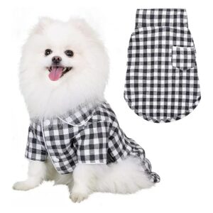 Fashionable and Comfortable Plaid Dog Pajamas for Small to Large Dogs and Cats