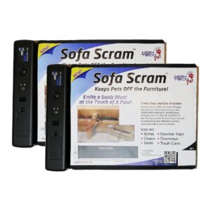 Fast Acting Sofa Scram Repellent for Dogs and Cats with Paw Activated Beep