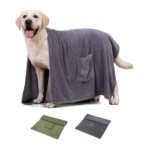 Fast Drying and Super Absorbent Microfiber Dog Bath Towels for Pets