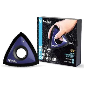 Fast and Effective Triangle Pet Hair Remover for Car Mats, Furniture, and Clothing