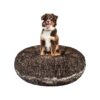 Faux Fur Dog Bed with Waterproof Lining and Removable Cover 30x30x10 Comfortable