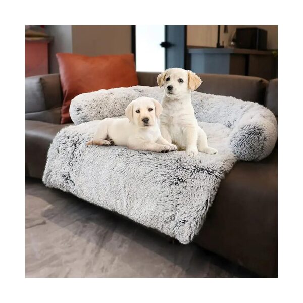 Faux Fur Long Fur Pet Bed Mat for Dogs and Cats with Waterproof Non-Slip Lining