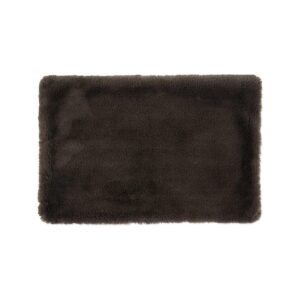 Faux Fur Pet Cage Liner for Cats and Dogs, Soft and Non-Slip, 22 x 36 inches, Brown