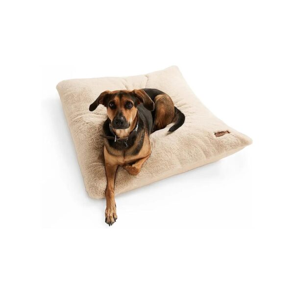 Faux Fur Pet Pillow for Medium Breeds Provides Comfortable Sleep and Anxiety Relief