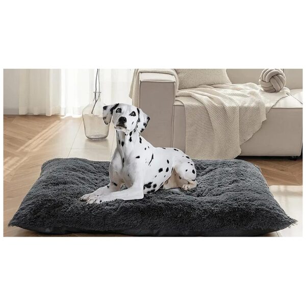 Faux Fur Plush Crate Pad in 3 Sizes for Small, Medium, and Large Dogs