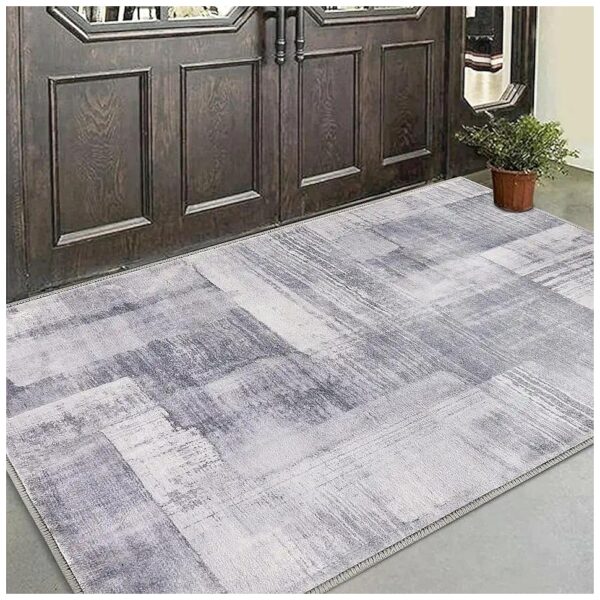 Faux Wool Door Mat for Entryway Bedroom - Soft Underfoot, Absorbent, and Modern