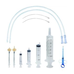 Featured Puppy Feeding Kit for Small Animals with Pet Nursing Nipples and Syringes