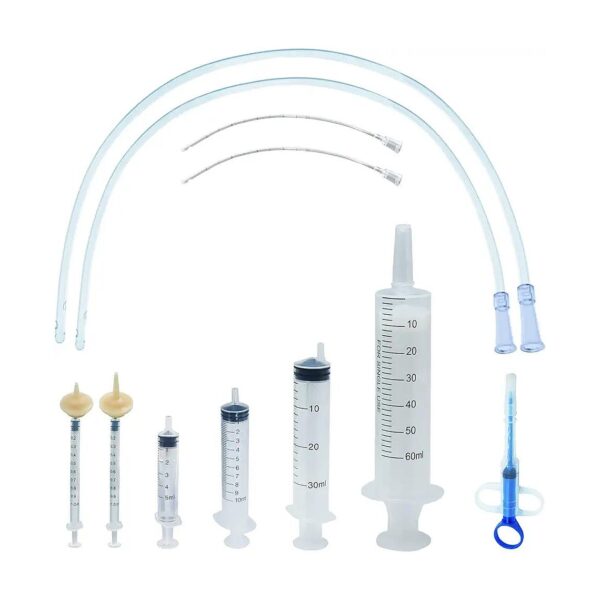 Featured Puppy Feeding Kit for Small Animals with Pet Nursing Nipples and Syringes