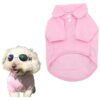 Female Pet Clothing, Fashionable Pink T-Shirt Clothes for Small Dogs