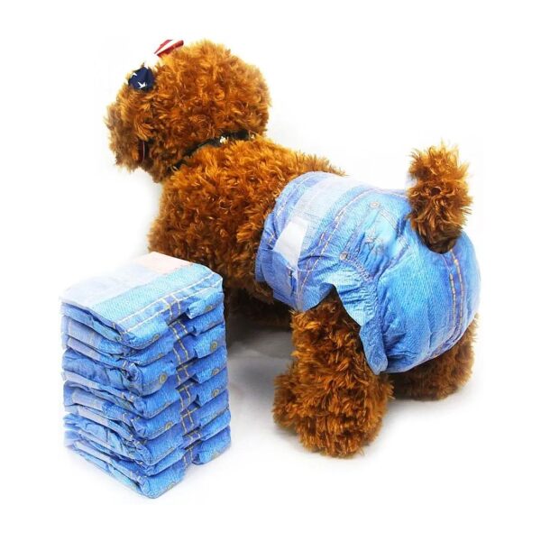 Female Puppy Dog Diapers Including 24pcs Super Absorbent Disposable Pet Wraps