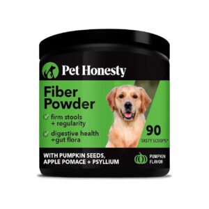 Fiber Powder Supplement for Dogs with Pumpkin and Psyllium Husk for Healthy Digestion