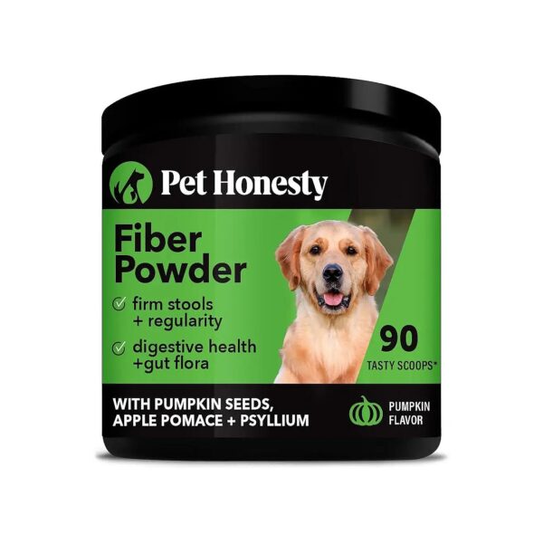 Fiber Powder Supplement for Dogs with Pumpkin and Psyllium Husk for Healthy Digestion