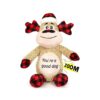 Filled and Crinkle-Sound Christmas Dog Rubber Plush Toy for Big Chewers