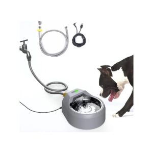 Filling Dog Water Fountain with Garden Hose Connection for Fresh Water Supply