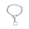 Fine Choke Chain Dog Collar in Silver Color with Steel Construction