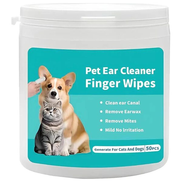 Finger-Shaped Wipes for Safe and Easy Ear Cleaning of Dogs and Cats