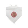 Fire Rescue Maltese Cross Dog Pet Bandana White Apparel Accessory