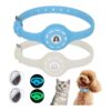 Fit AirTag Dog Collar with 2 Protective Films and Silicone Case