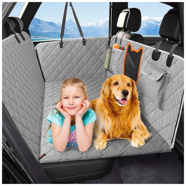 Fit Dog Car Backseat Cover for Cars SUVs and Trucks with Adjustable Straps