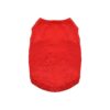 Flame Scarlet Red Small Dog Tank Top with Cotton Fabric and Comfort