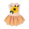 Flattering Floral Sleeveless Cotton Dog Dress for Small Breed Females