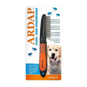 Flea Comb and Dust Comb for Dogs and Cats Effective Against Fleas and Lice