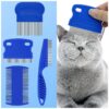 Flea Lice Comb for Cats and Small Medium Large Pets - All Hair Types